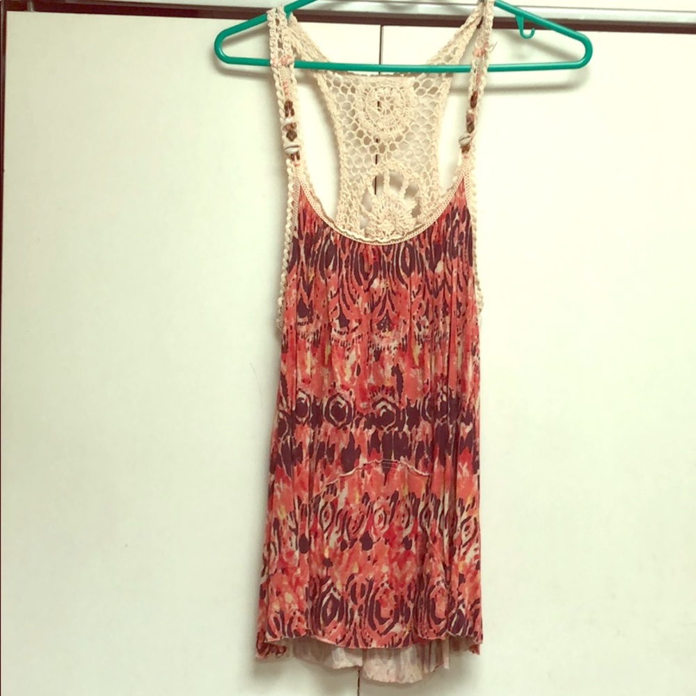 Crotchet Hippie Top Loose Fit Size Small/Medium